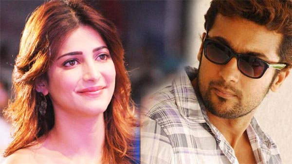 sruthi hassan,surya,puli,ajith,singam3  సూర్యకు శ్రుతిహాసన్ ఎ౦దుకు థా౦క్స్ చెప్పి౦ది?